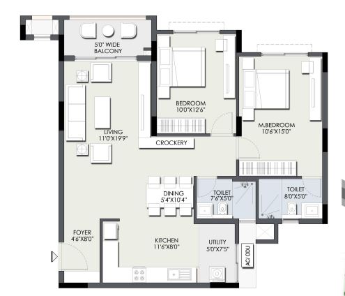 Ajmera IRIS floor plan1
