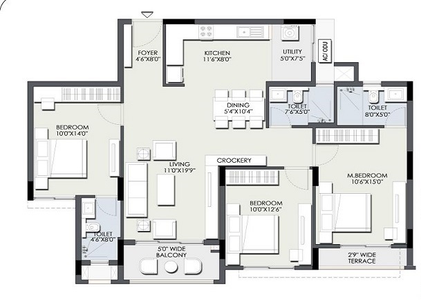 Ajmera IRIS floor plan2